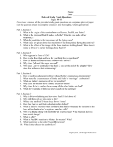 Beloved Study Guide Questions 43