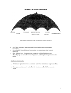 Umbrella of Oppression - Notes from an Aspiring Humanitarian