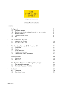 Consultation - Bar Standards Board