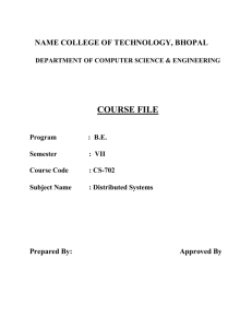 rgpv course file cs-702 distributed