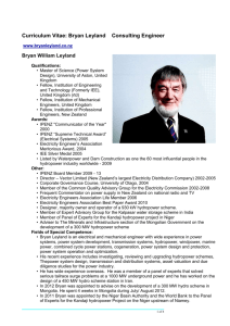 For a full CV click here - Bryan Leyland Consulting Engineer