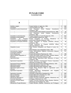 punjab (full list). - Law and Justice Commission of Pakistan