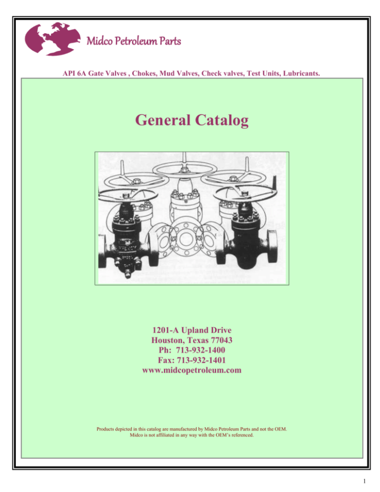 General Catalog Midco Petroleum Parts