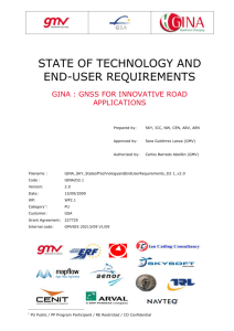 GINA_SKY_StateofTech.. - GINA - GNSS for INnovative road