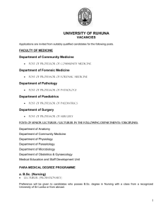 vacancies - University of Ruhuna
