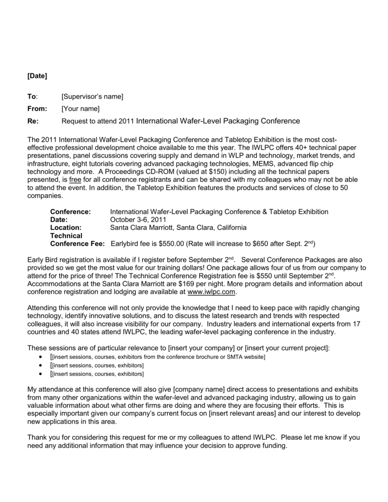 Sample Letter For Requesting Funding