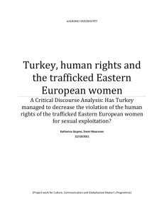 Trafficking in Turkey and violation of human rights - VBN