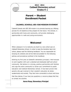 2013 - 2014 Caldwell Elementary school Grades K