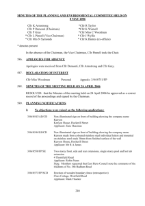 Pln060508 Planning Minutes 8 May 06