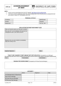 HR134 - UCT Administrative Forms