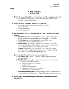 Worksheet 22 - Case Studies