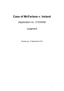 McFarlane v. Ireland - Irish Human Rights & Equality Commission