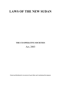 Cooperative Societies Act