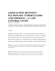 Association between smoking and tuberculosis infection: a