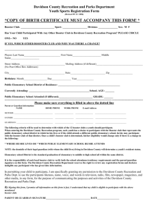 SIGN-UP FORM - Southwood-Southmont Athletic Booster Club