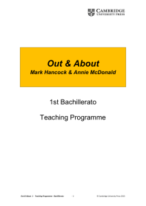 Teaching Programme - Cambridge University Press