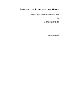 vertigo e-learning project proposal