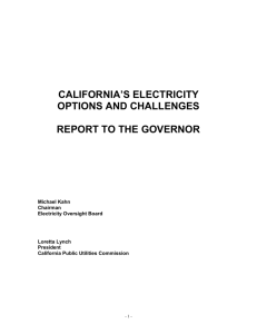 3. Improving California's Electricity Supplies is Essential