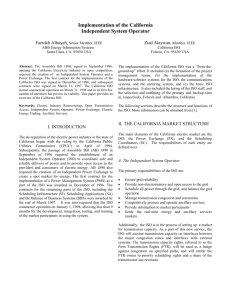 ii. the california market structure