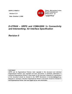 CDMA2000 HRPD-1x Interworking with LTE