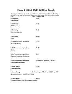 Biology 12 - Mr. Lesiuk