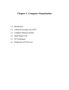 Chapter 1: Computer Organization