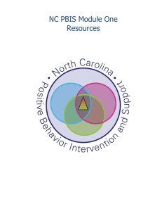 PBIS Module 1 Resources - Public Schools of North Carolina