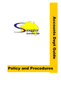 Policy and Procedures - Accounts Department