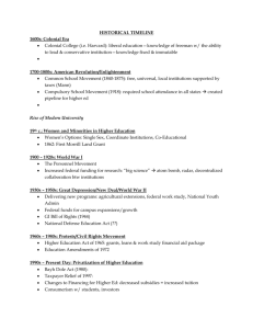 Comps Historical Timeline