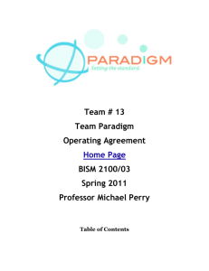 Team 5 Operating Agreement