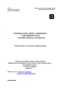 international master's programmes