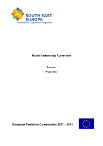 Model Partnership Agreement
