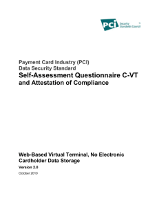 SAQ C-VT - PCI Security Standards Council