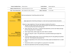 Lesson Plan : Powerpoint Presentations