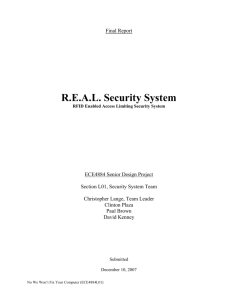 R.E.A.L Security Final Report