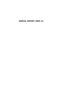Annual Report 2009-10 - Department of Employment