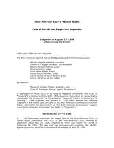 INTER-AMERICAN COURT OF HUMAN RIGHTS