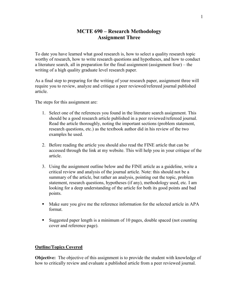 MCTE 28 – Research Methodology