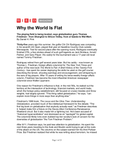 The World is Flat Articles