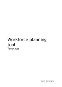 Workforce planning tool templates - accessible version