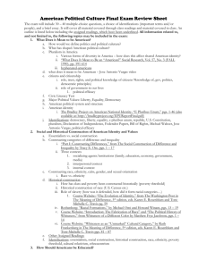 Final Review Sheet (PSC 216)