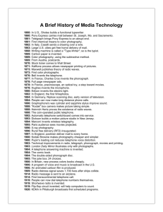 A Brief History of Media Technology