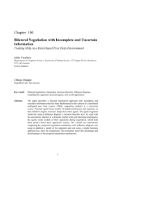 4. Negotiation Mechanism - Julita Vassileva