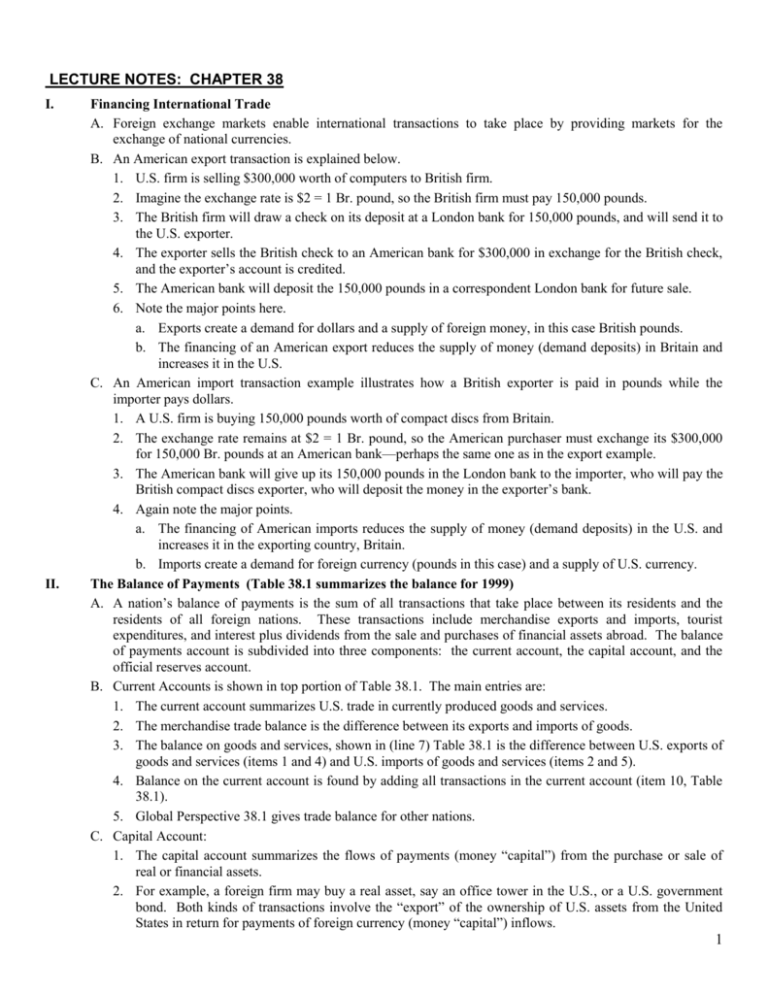 lecture notes: chapter 38