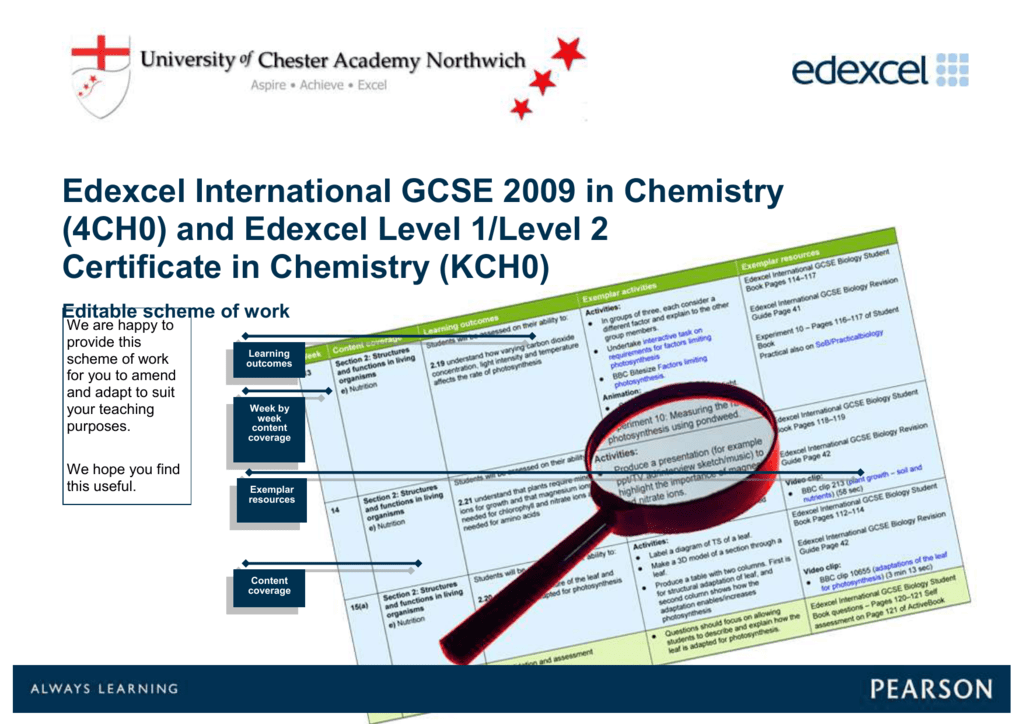 Edexcel International GCSE 2009 in Chemistry