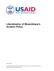 Air Liberalization in Mozambique (Ricover)