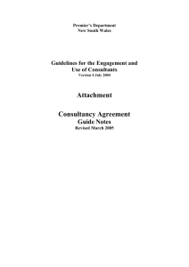 Notes Consultancy Agreement March 2005