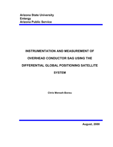 Instrumentation And Measurement Of Overhead Conductor Sag