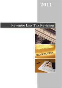 Revenue Law Income Tax simplified revision
