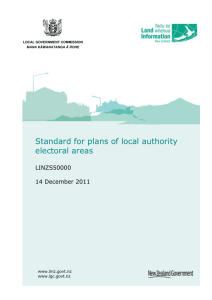 Standard for plans of local authority electoral areas